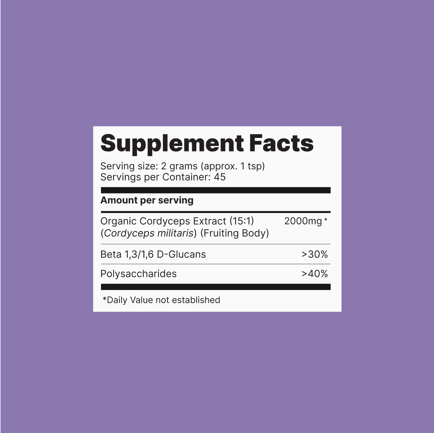Vitality Mushroom Powder