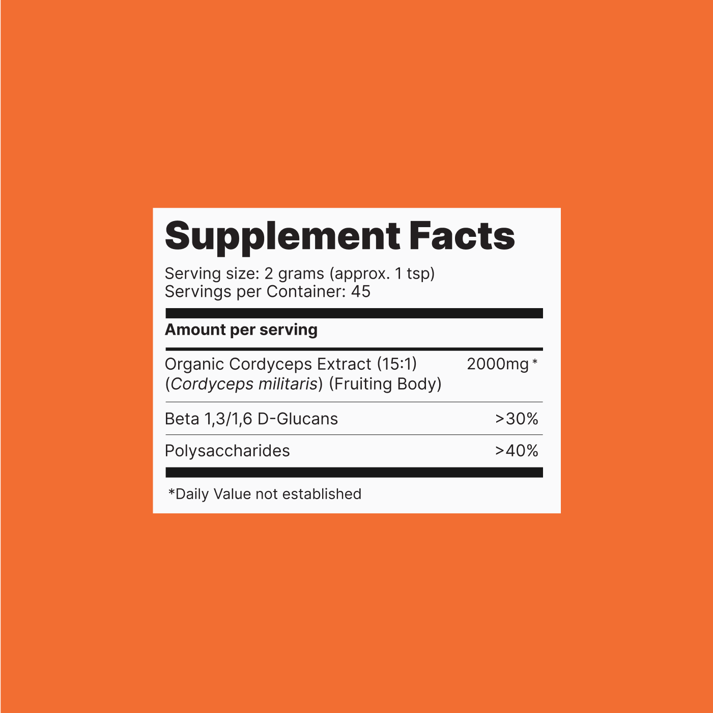 Endurance Mushroom Powder